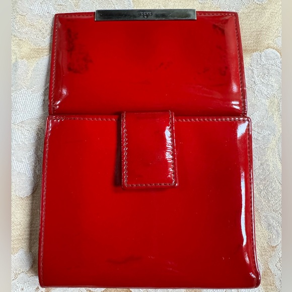 Authentic Gucci wallet Red Patent Leather 90s Vintage - Picture 5 of 13